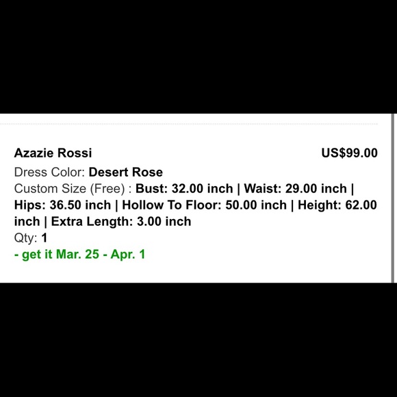 Petite Desert Rose Long Azazie Gown with Lace Back Detail - Picture 3 of 7